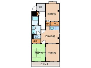 クイ－ンハイツ大治の物件間取画像